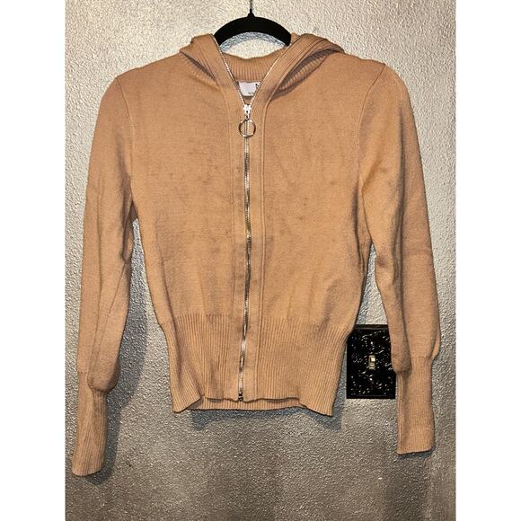 M Magaschoni Tan Zip Cardigan Sz S – Soft, Chic & Effortlessly Stylish! Casual - Picture 4 of 11